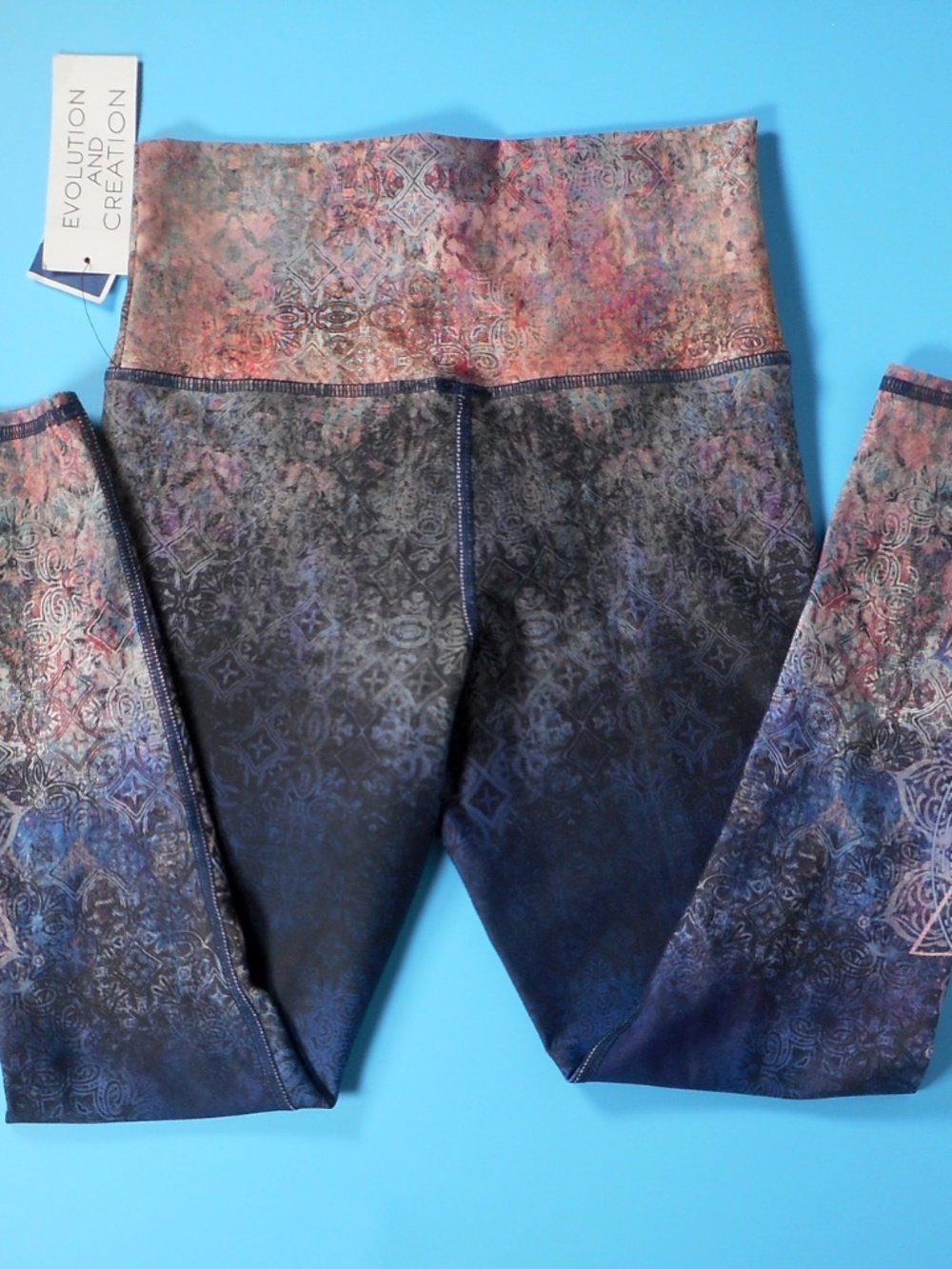 NWT Evolution and Creation Sz S Leggings Abstract High Waist New Age Mystical - Picture 5 of 8